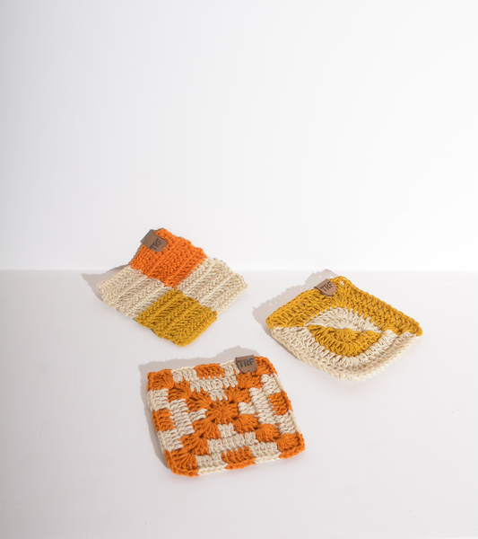 Porta Vasos Crochet x6