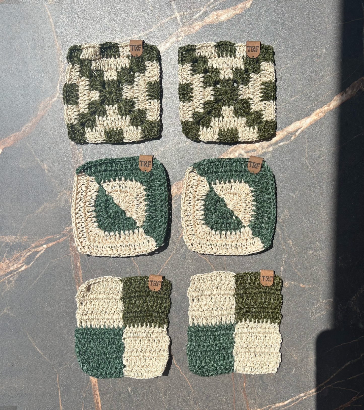 Porta Vasos Crochet x6