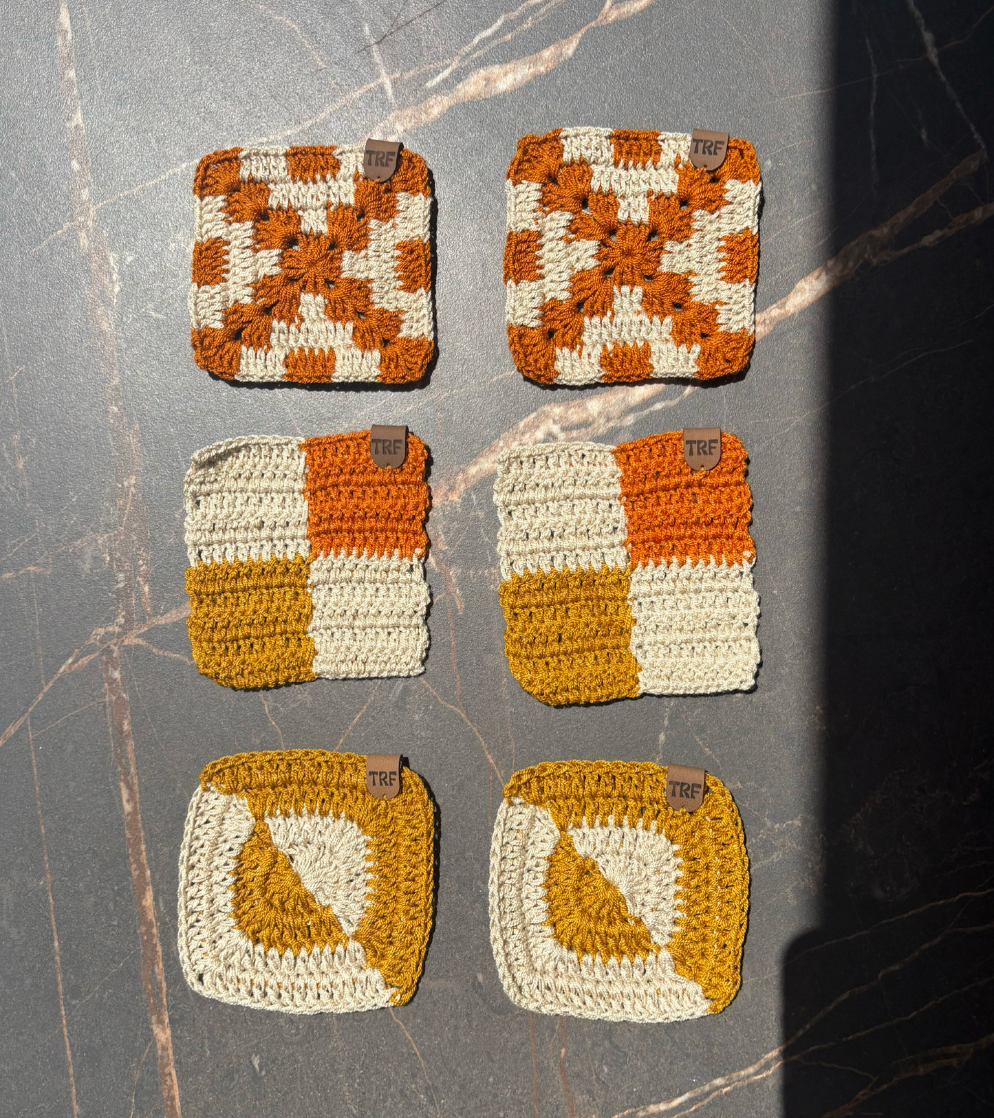 Porta Vasos Crochet x6